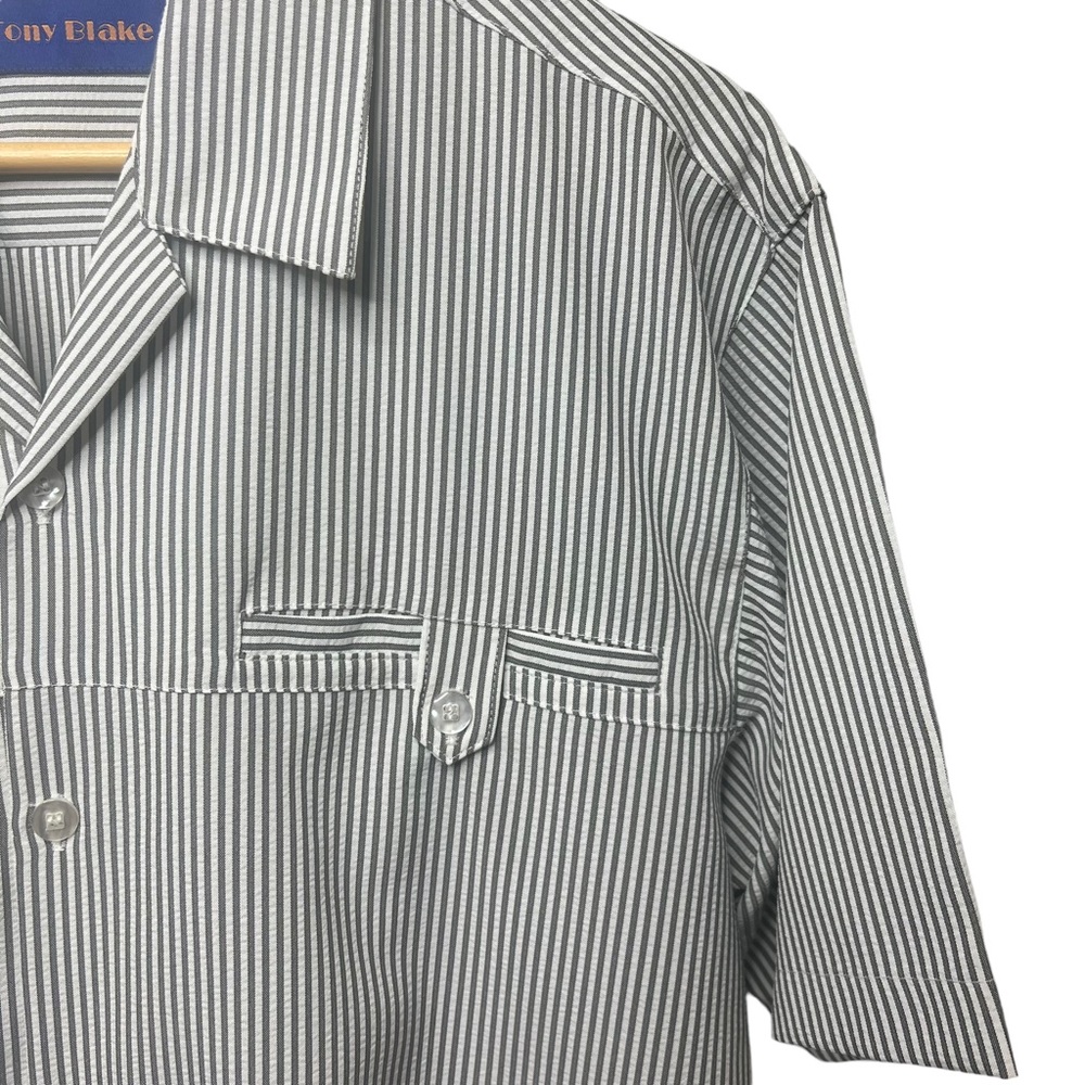 Pinstripe Short-Sleeve Shirt
